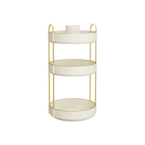 3-Tier Round Rotating Skincare Organizer Countertop